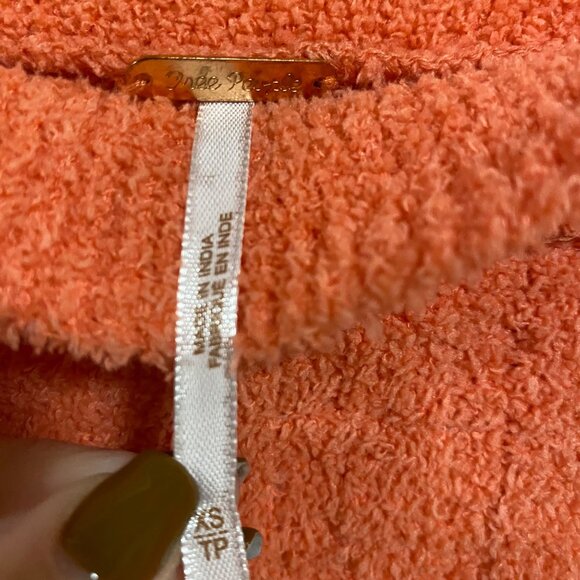 Free‎ People Cabin Fever Terrycloth Sweater Pink Size XS - Picture 2 of 7